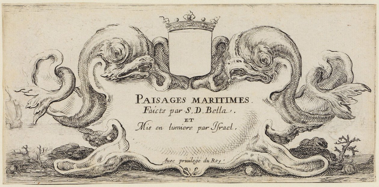 Havlandskap (Paysages maritimes): Forside av Stefano della Bella