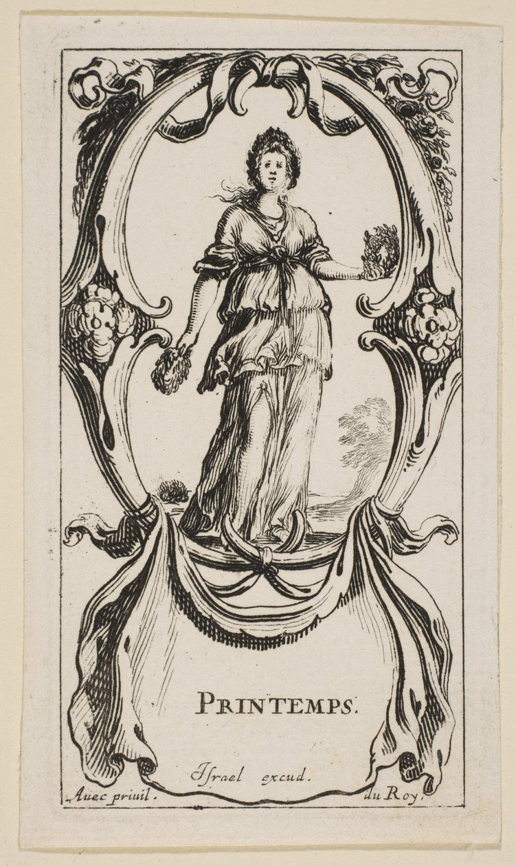 Spring Printemps, fra The Four Seasons, ca. 1641. av Stefano della Bella