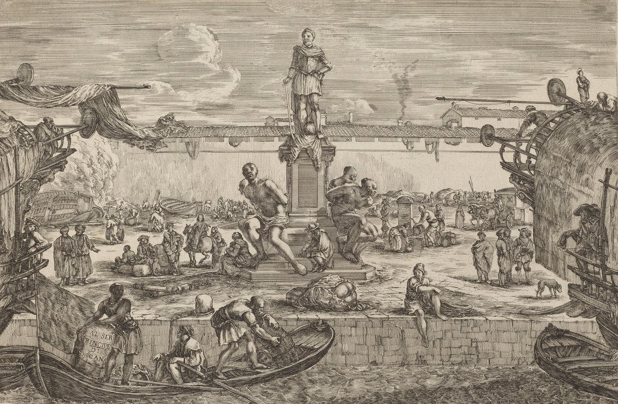 Statue av Ferdinand I, sannsynligvis ca. 16541655. av Stefano della Bella