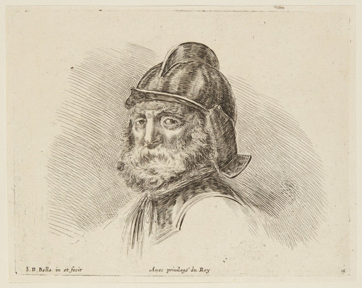 Studie (I principii del disegno, 15) av Stefano della Bella