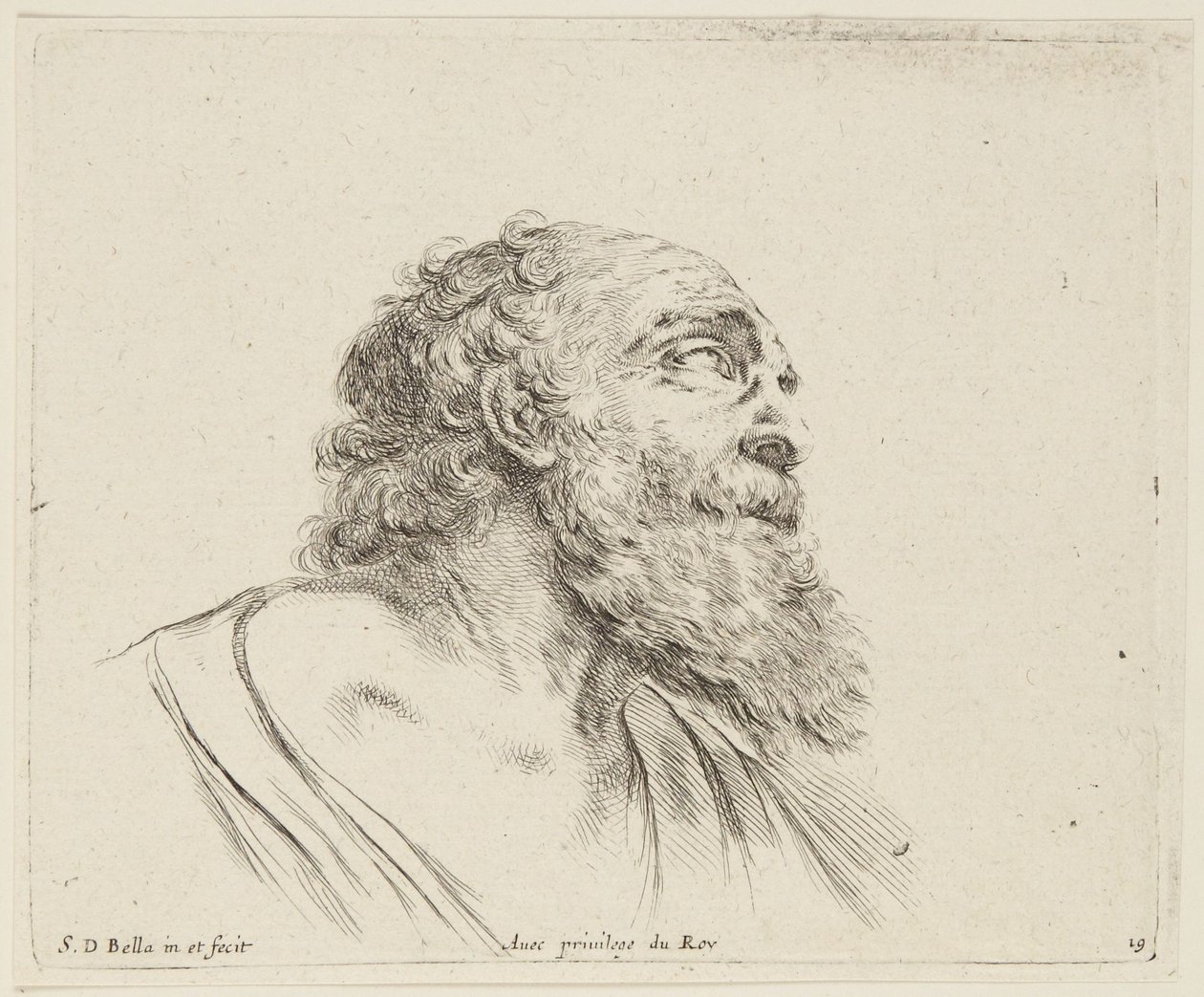 Studie (I principii del disegno, 19) av Stefano della Bella