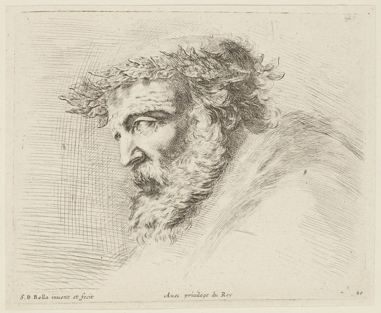 Studie (I principii del disegno, 20) av Stefano della Bella