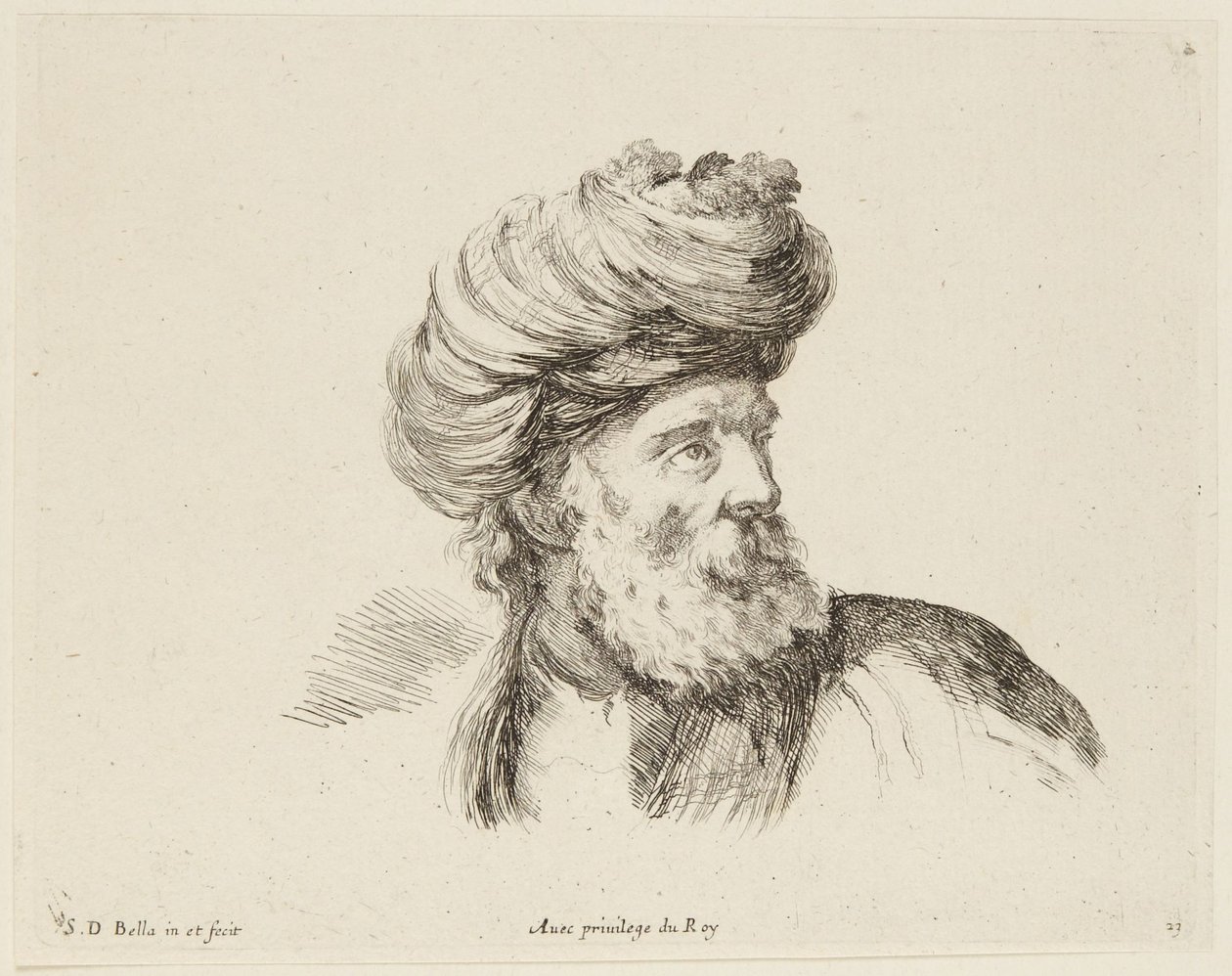 Studie (I principii del disegno, 23) av Stefano della Bella