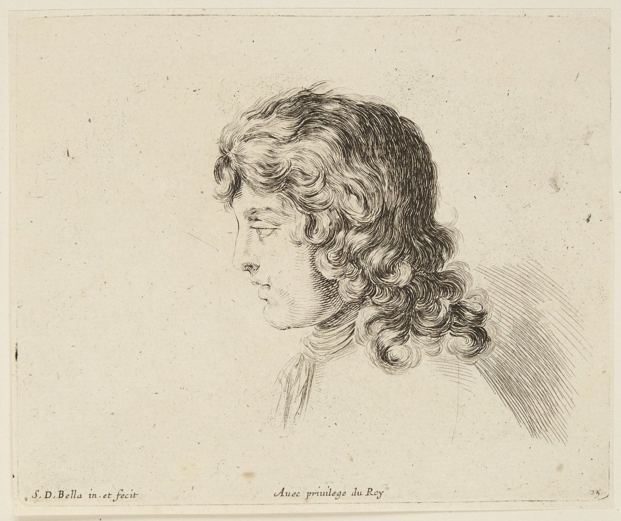 Studie (I principii del disegno, 25) av Stefano della Bella