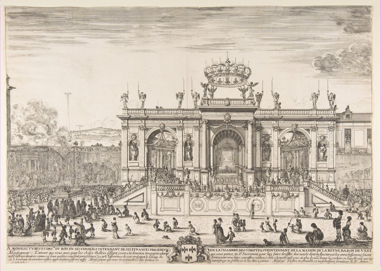 Prosesjonen av Det hellige sakrament, ca. 1648. av Stefano della Bella