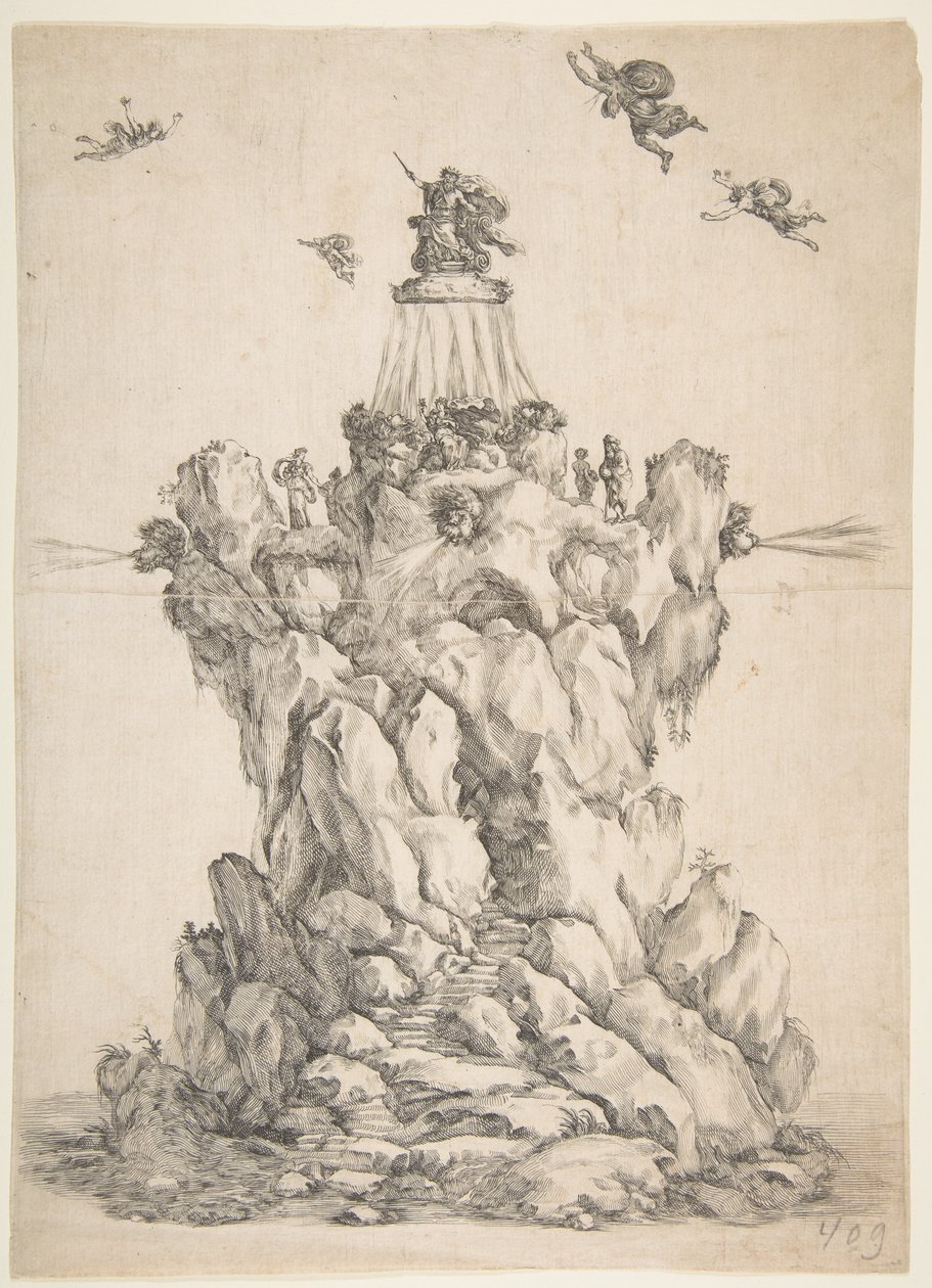 The Rock of Aeolus, 1652. av Stefano della Bella