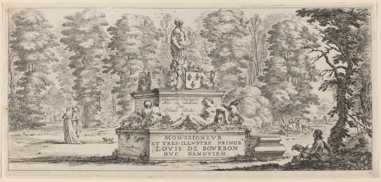 Tittelside for Divers paysages, i eller før 1647. av Stefano della Bella
