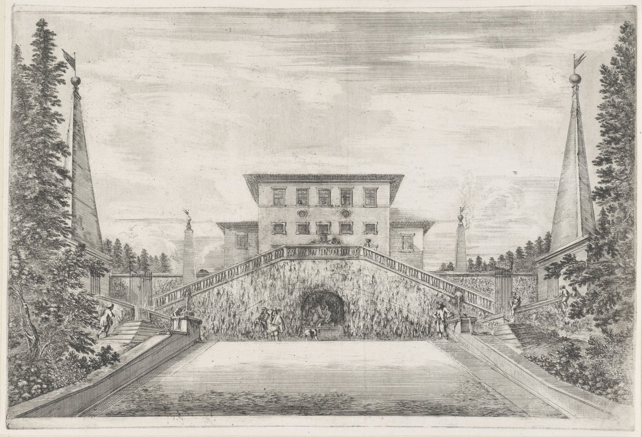 Villa Pratolino De Villa Pratolino (serietittel) Vues de la villa de Pratolino (serietittel) av Stefano della Bella