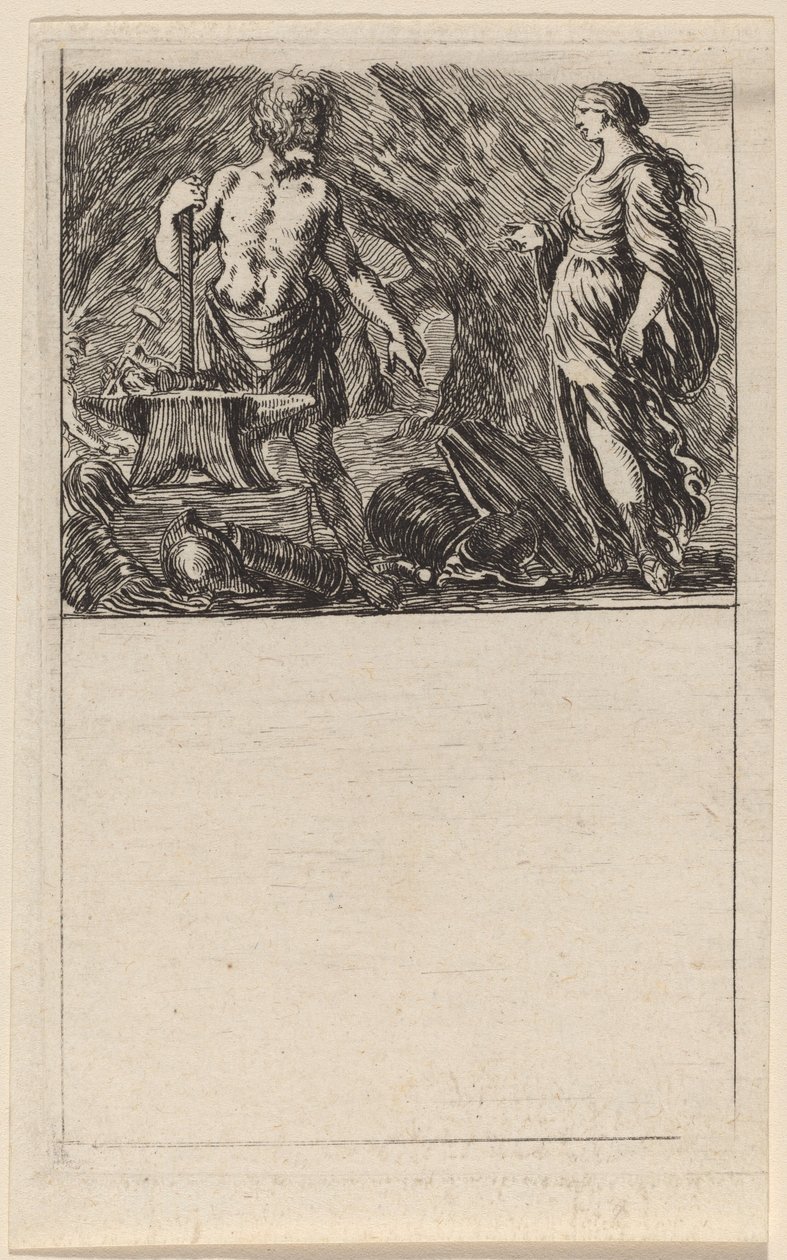 Vulcan og Thetis, 1644. av Stefano della Bella