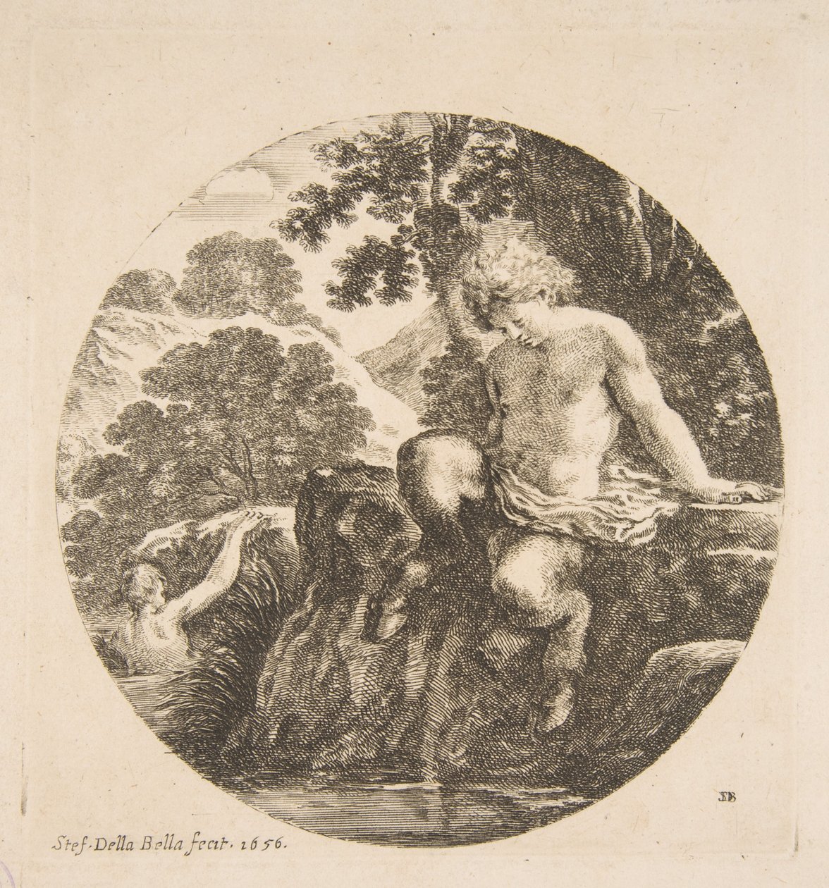 Young Satyr About to Bade in a River, fra 