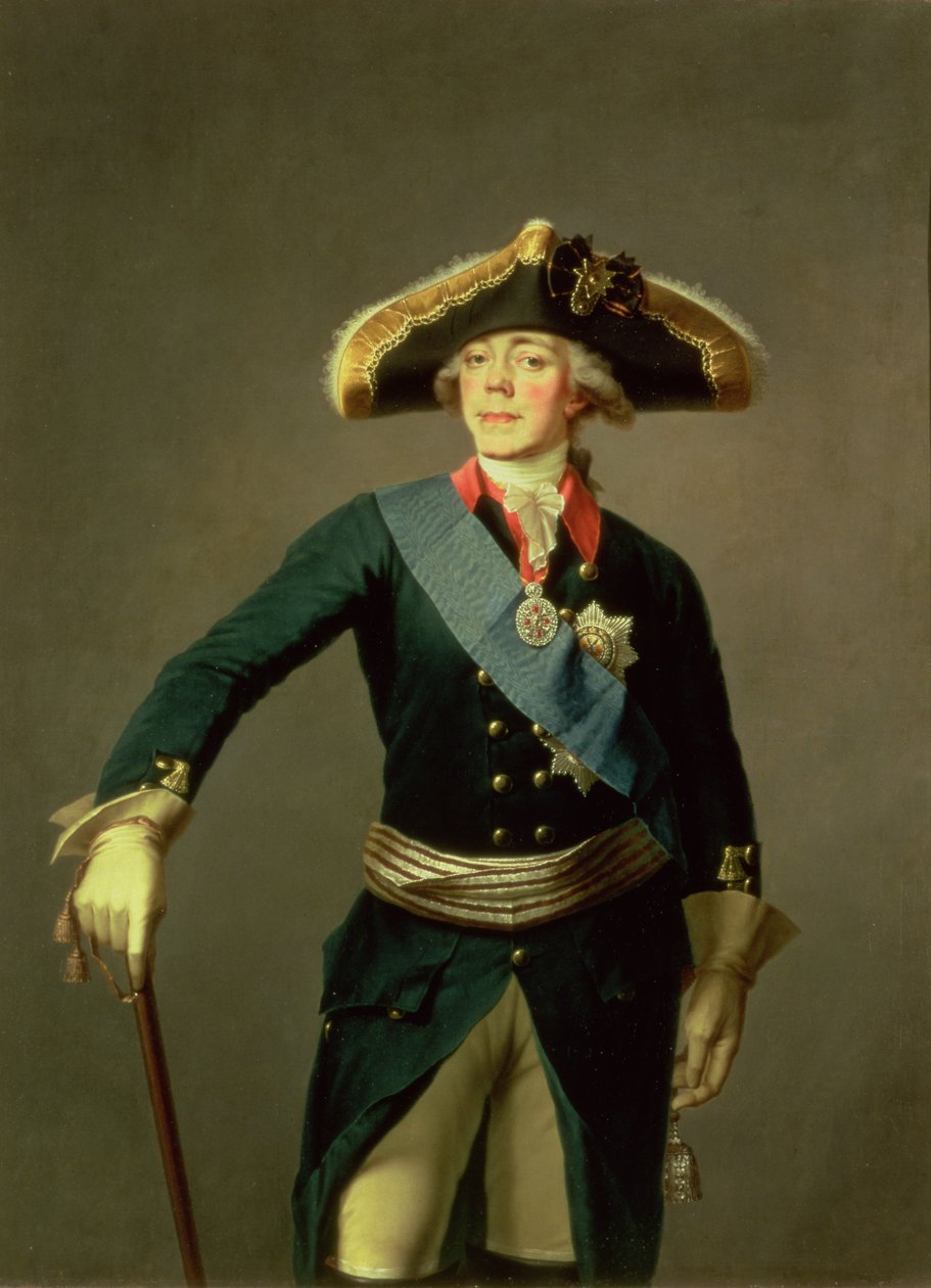 Portrett av Paul I, 1796-7 av Stepan Semenovich Shchukin