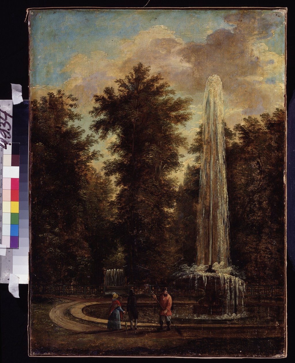 ""Utsikt over en fontene i en park"" Maleri av Stepan Philippovich Galaktionov (1779-1854) M. Kroshitsky kunstmuseum, Sevastopol av Stepan Philippovich Galaktionov