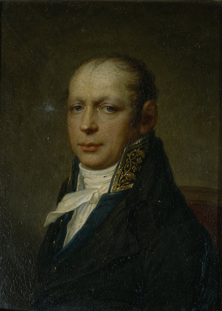 Portrett av arkitekten Andreyan Adrian D. Zakharov 1761-1811, ca 1804 av Stepan Semenovich Shchukin