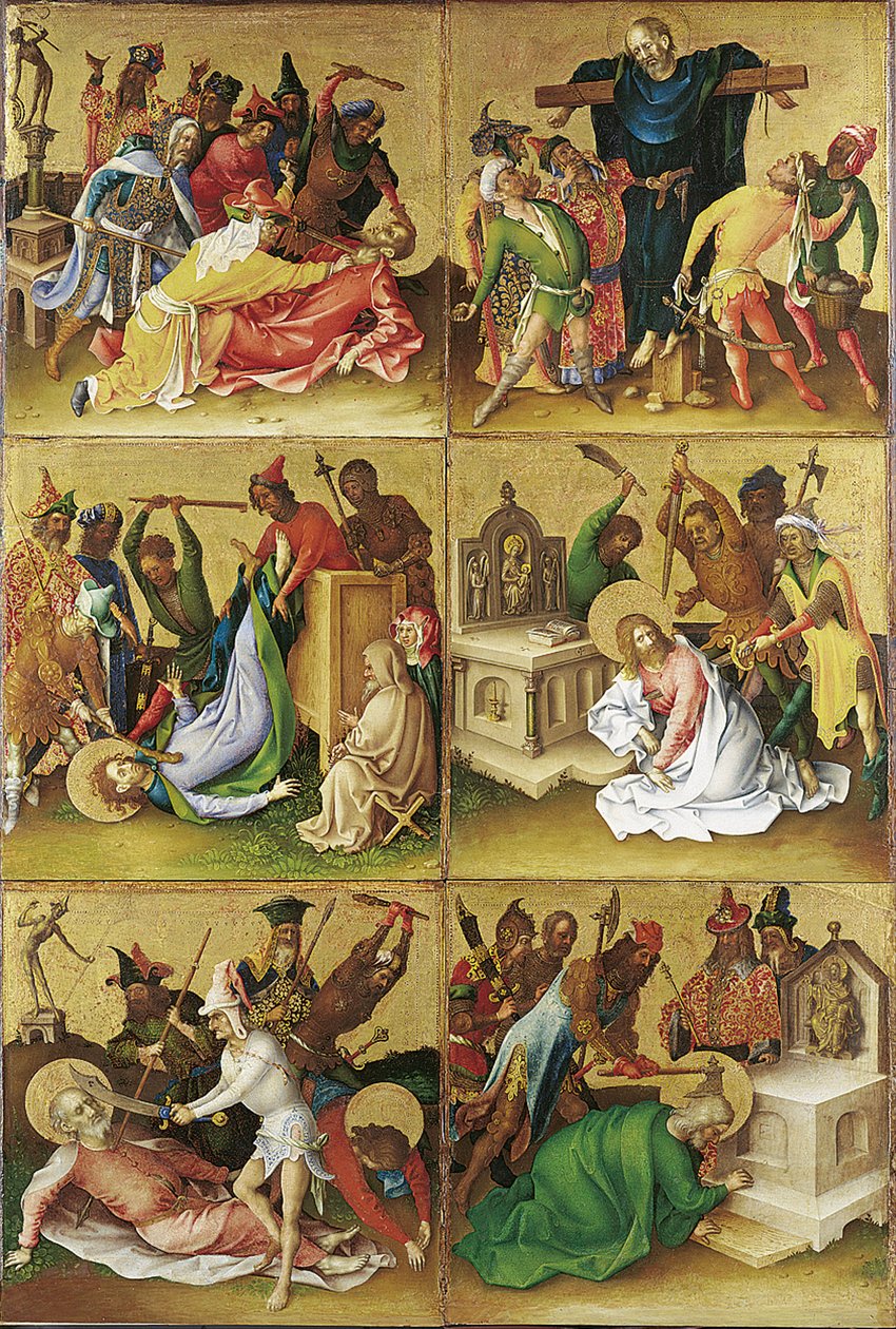 Apostlenes martyrium. Høyre panel av Stephan Lochner