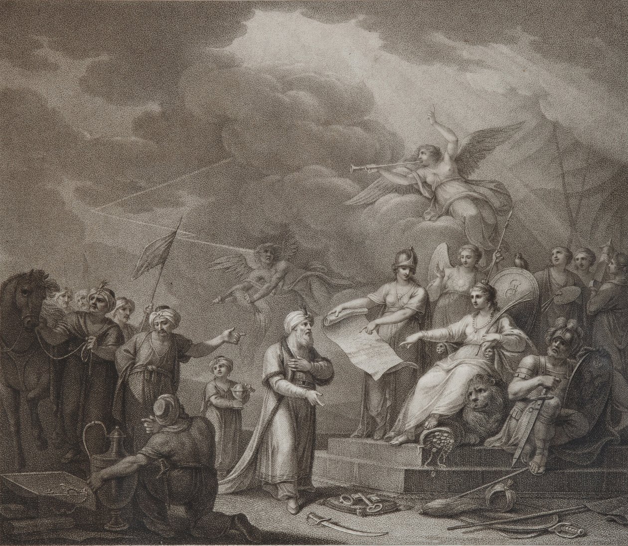 Allegori av Jassy-traktaten, 1792 av Stephanoff