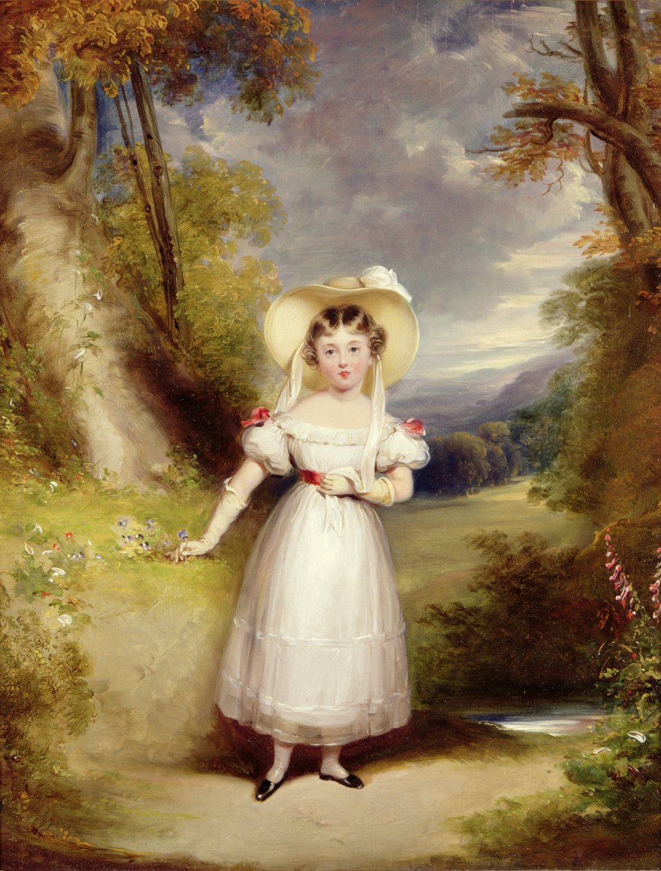 Prinsesse Victoria (senere dronning Victoria) ni år gammel, 1828 (panel) av Stephen Catterson Smith
