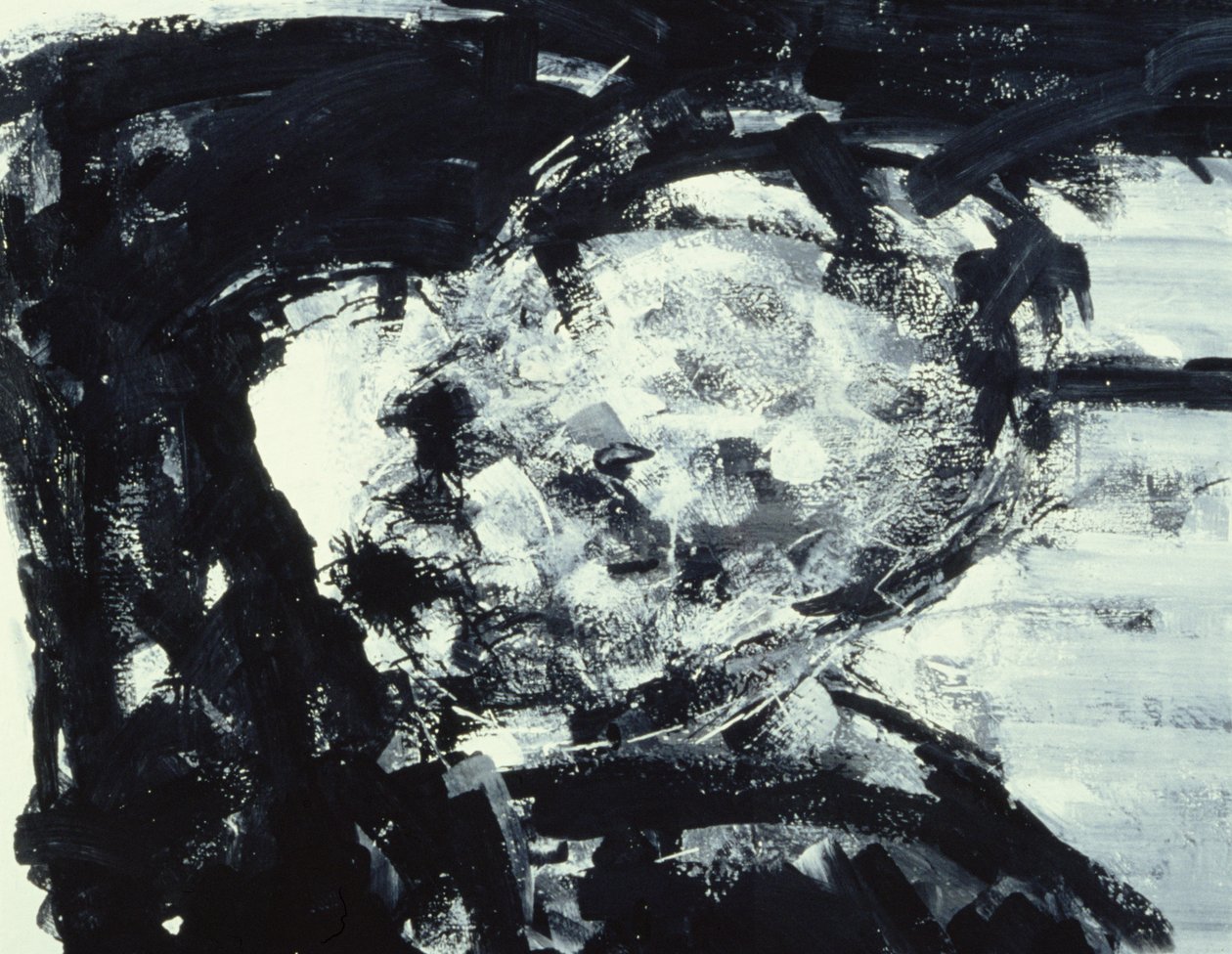 Kitaj med hånden på hodet, 1995 av Stephen Finer