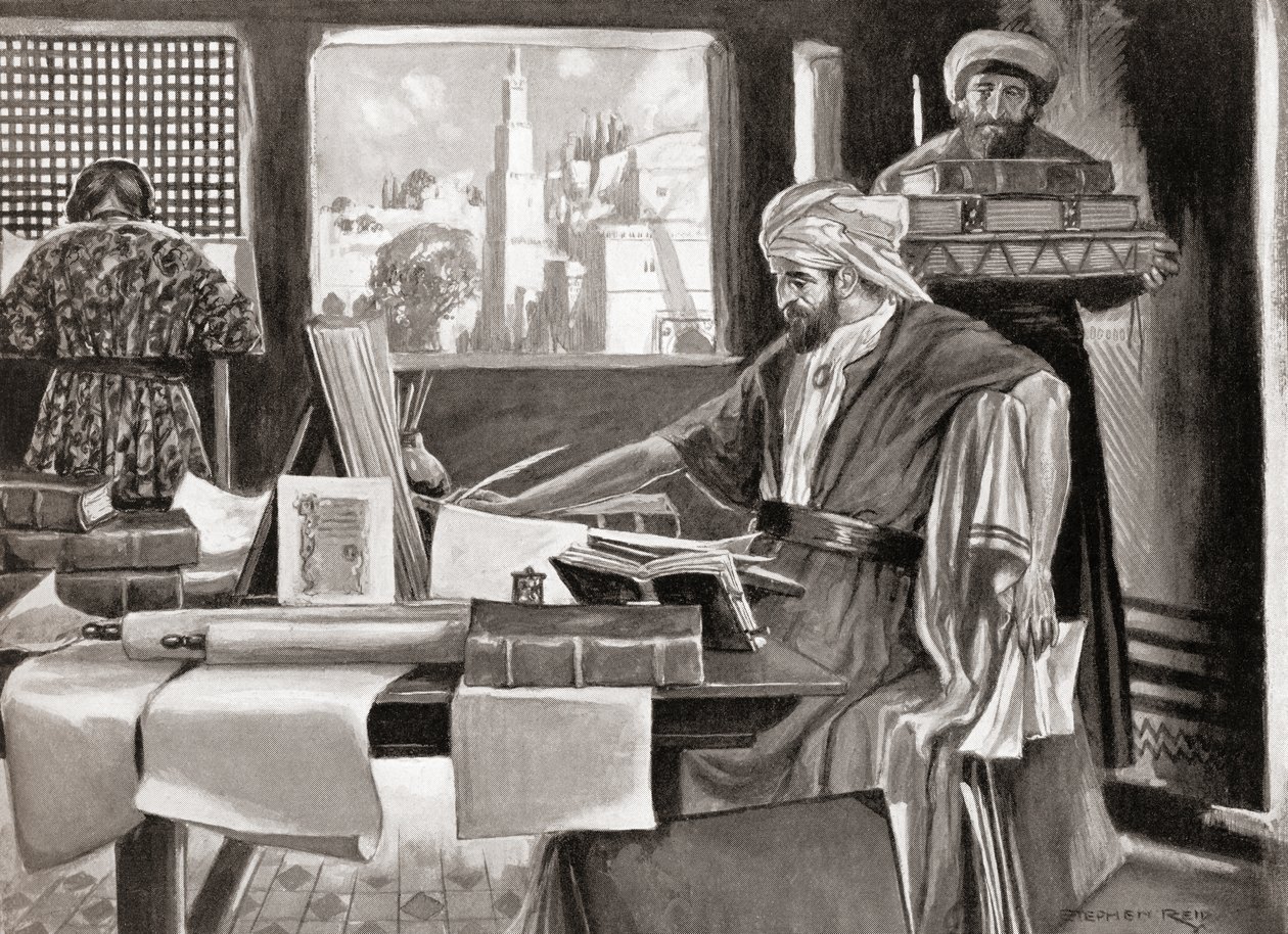 Isaac ben Judah Abravanel, fra Hutchinson's History of the Nations, pub.1915 av Stephen (after) Reid