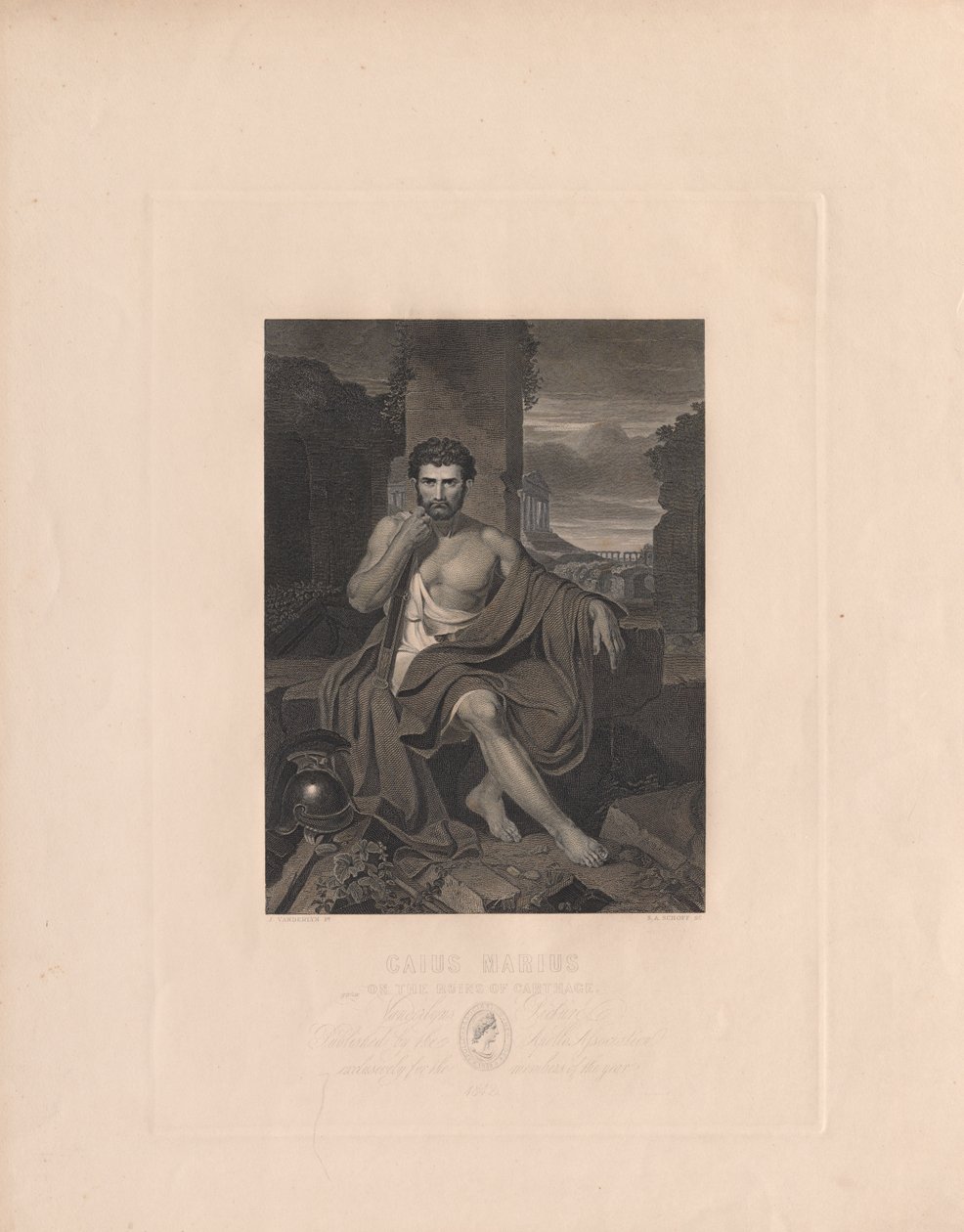 Caius Marius på ruinene av Kartago. av Stephen Alonso Schoff