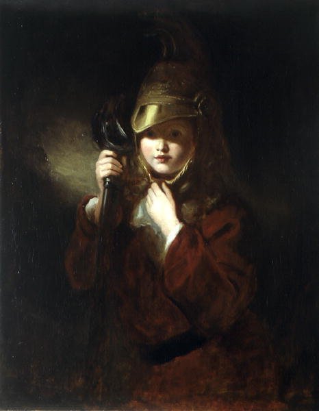 Hans fars sverd, ca. 1859 (olje på lerret) av Stephen Catterson the Elder Smith