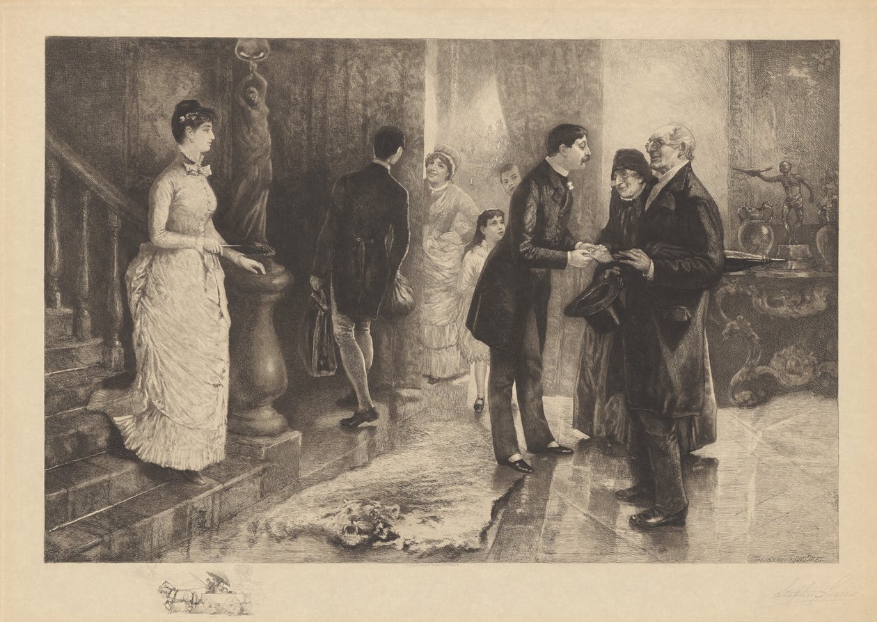 Besøket i byen av Stephen James Ferris after William Thomas Smedley