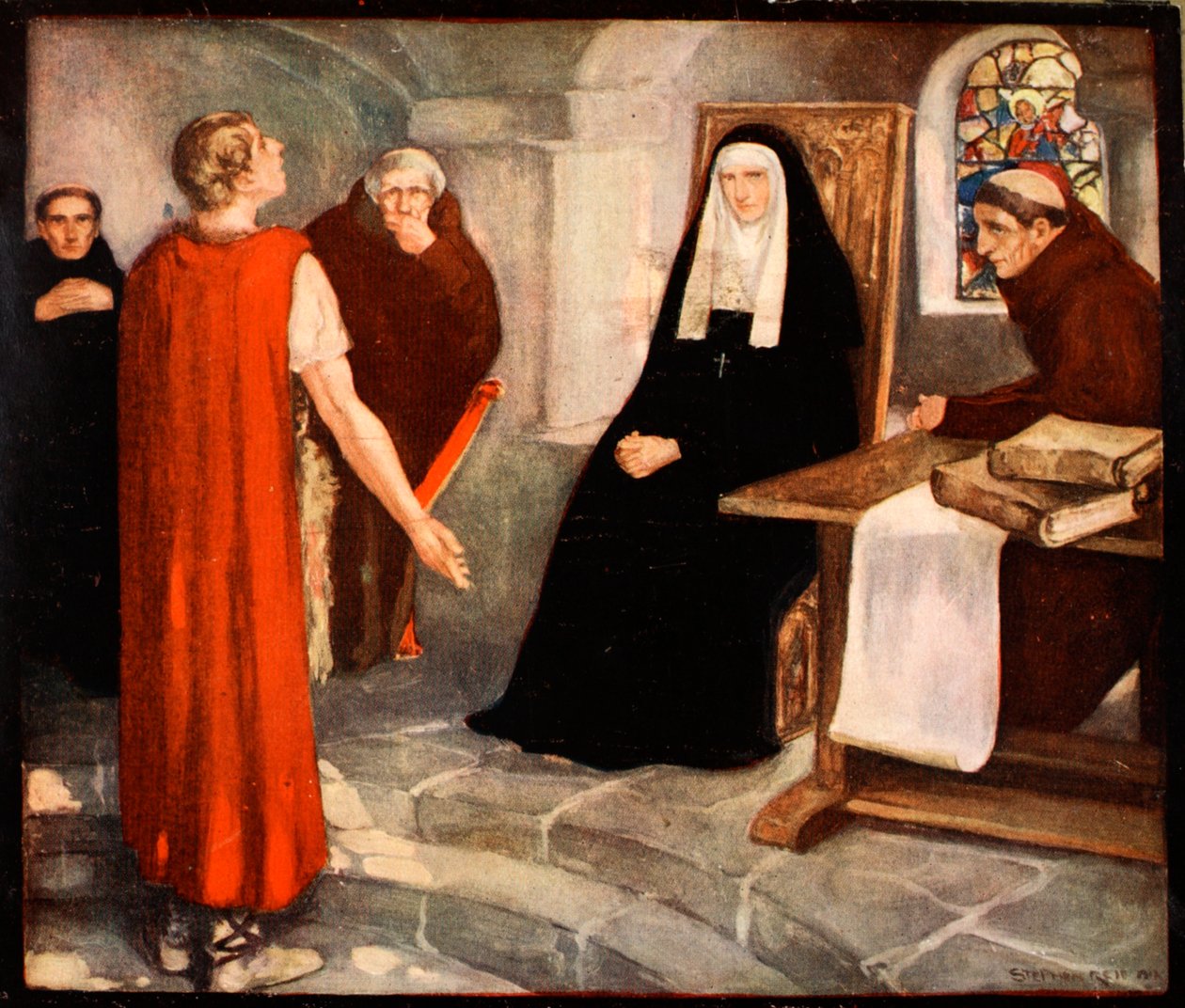 Saint Hilda of Whitby, illustrasjon fra 