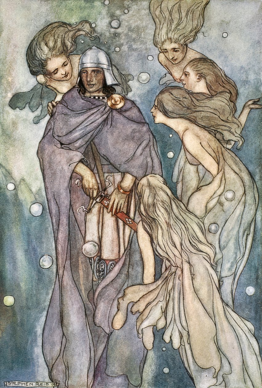 Der bodde de rødhårede hav-nymfene av Stephen Reid