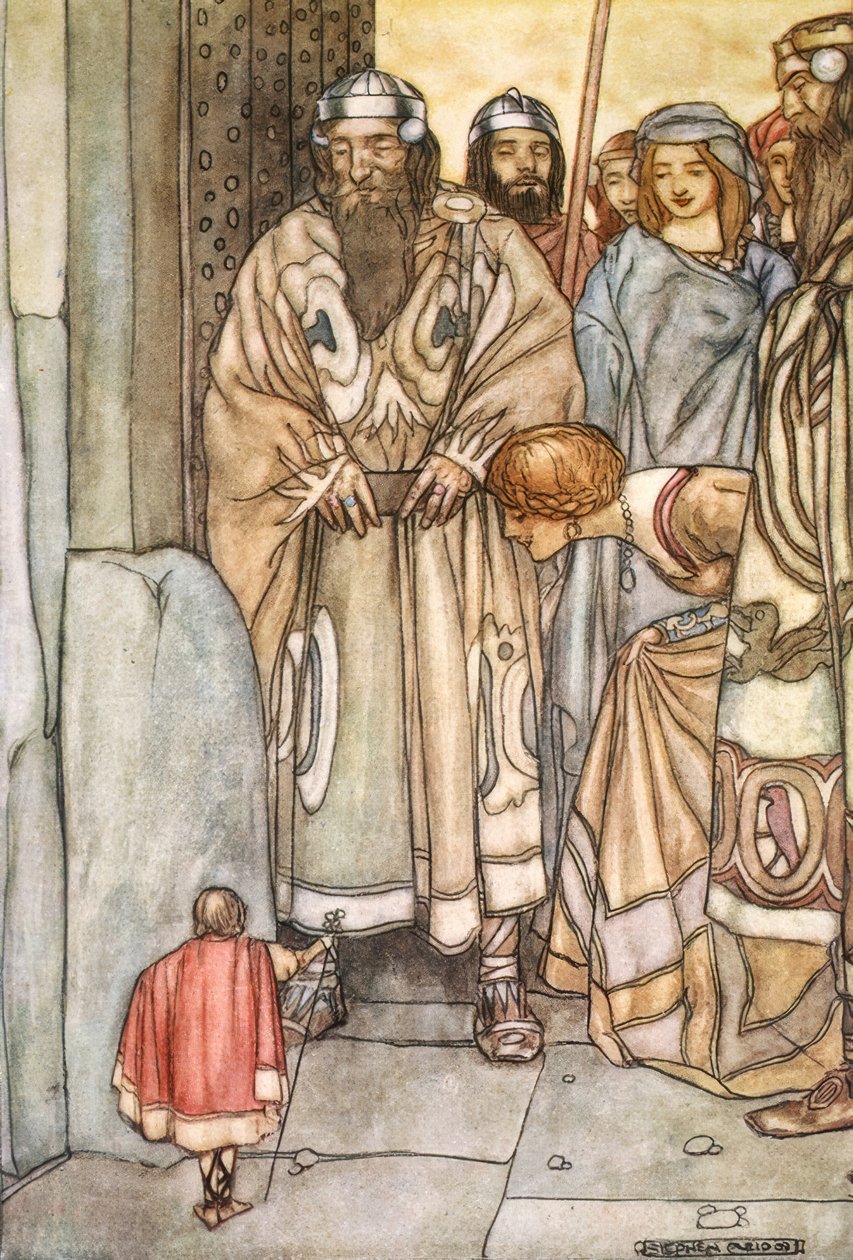 De troppet alle ut, herrer og damer, for å se den lille mannen av Stephen Reid