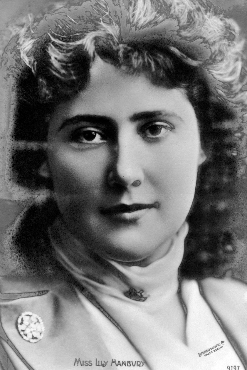 Lily Hanbury 1874-1908, engelsk skuespillerinne, tidlig på 1900-tallet. av Stereoscopic Company