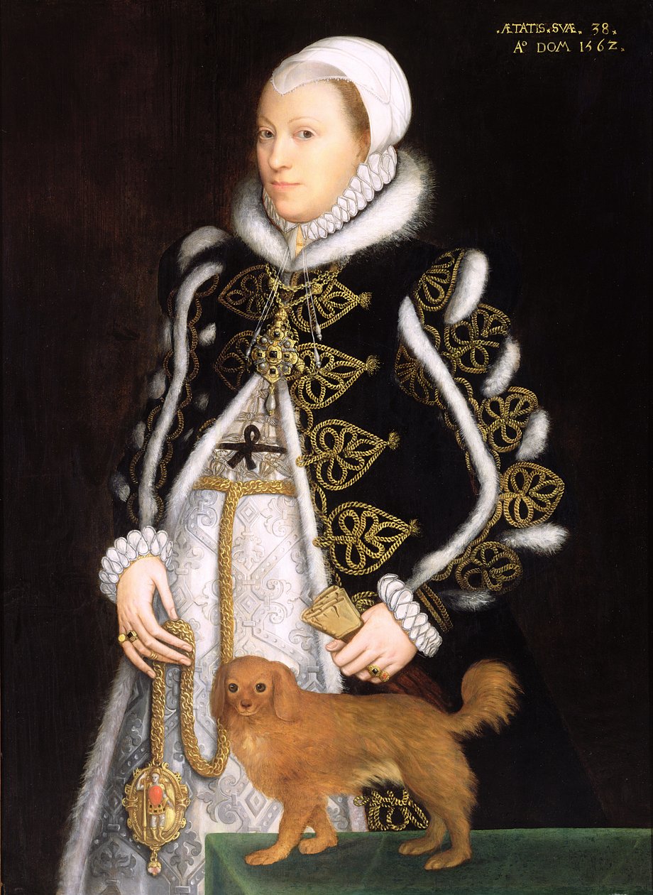 Portrett av en kvinne, sannsynligvis Catherine Carey, Lady Knollys av Steven van der Meulen
