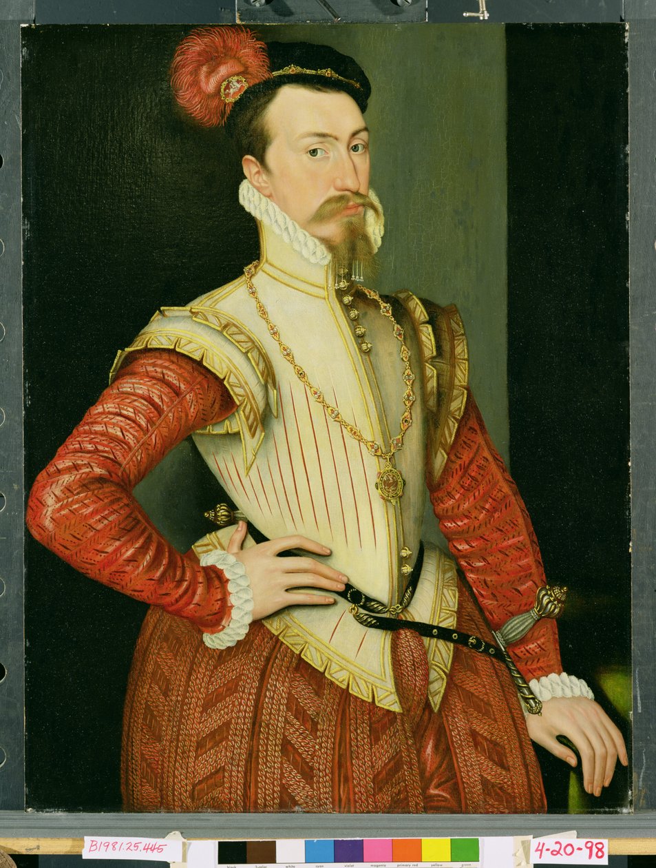 Robert Dudley (1532-88) 1. jarl av Leicester, ca. 1560-tallet av Steven van der Meulen
