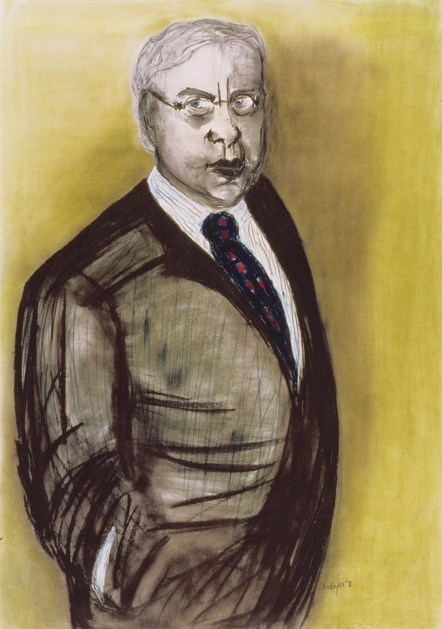 The Lawyer, 1998 (pastell og kull på papir) av Stevie Taylor
