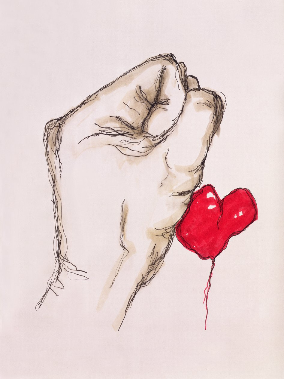 Tough Love, 1996 (penn og blekk) av Stevie Taylor
