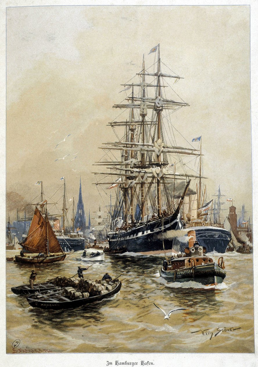 Havnen i Hamburg, deb. Det 20. århundre av Willy Stoewer 