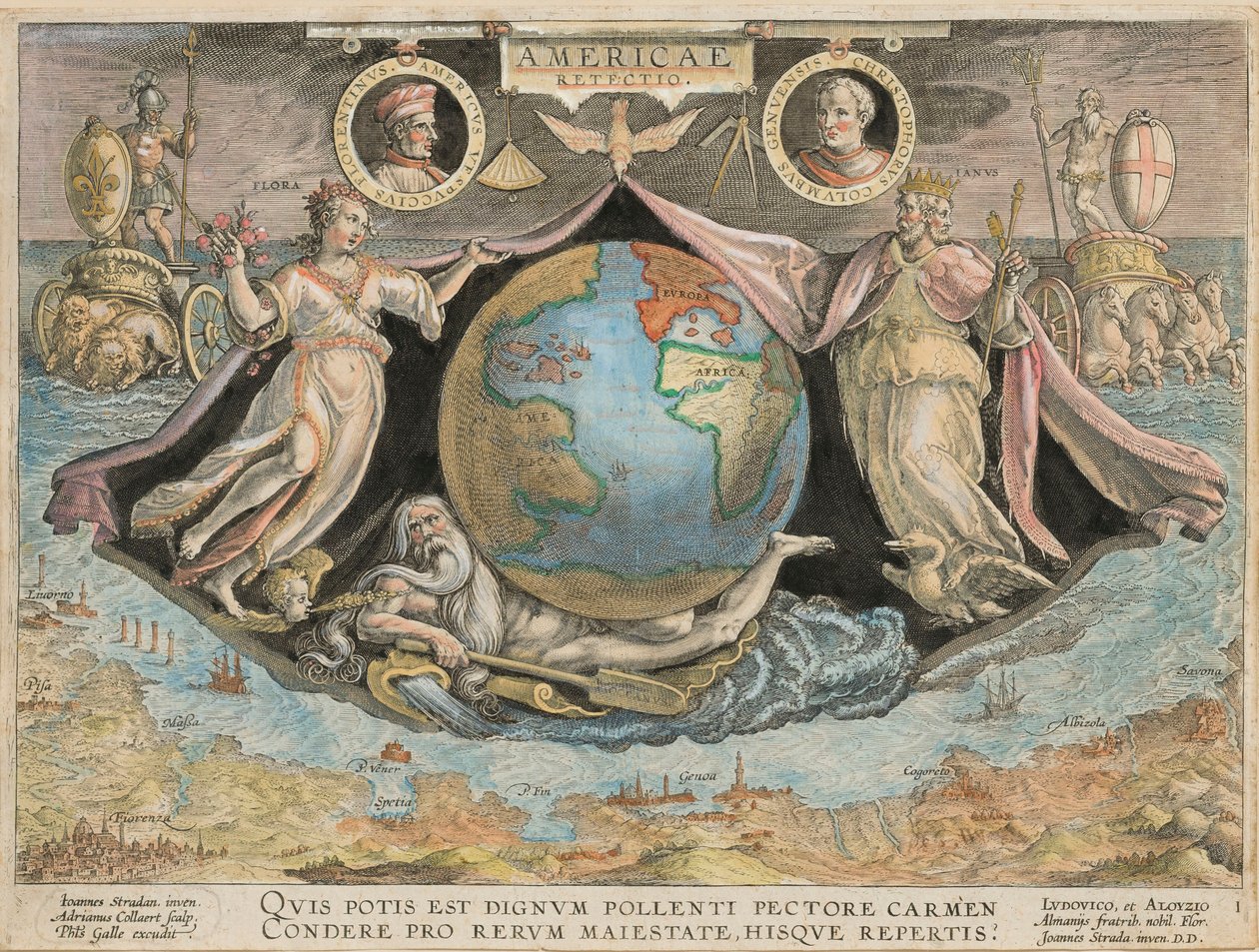 The Retection of America The Retection of America, 1591. av Stradanus