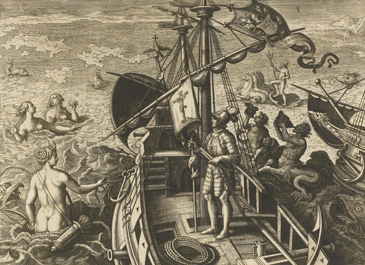 Christopher Columbus sin oppdagelse av det liguriske Amerika av Stradanus