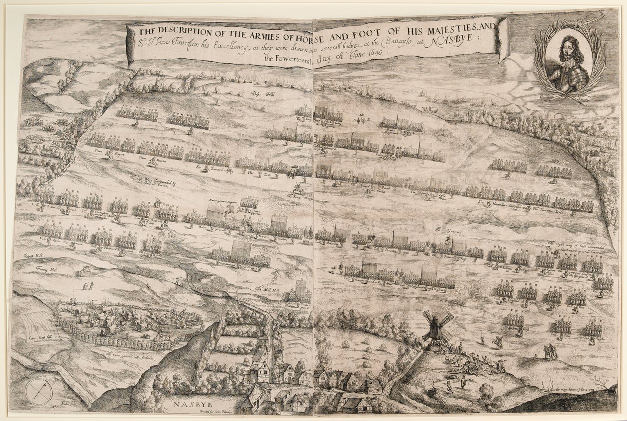 Beskrivelse av hærene til Hest og Fot av Hans Majesteter, og Sir Thomas Fairefax; den fjortende dagen i juni 1645 av Streeter
