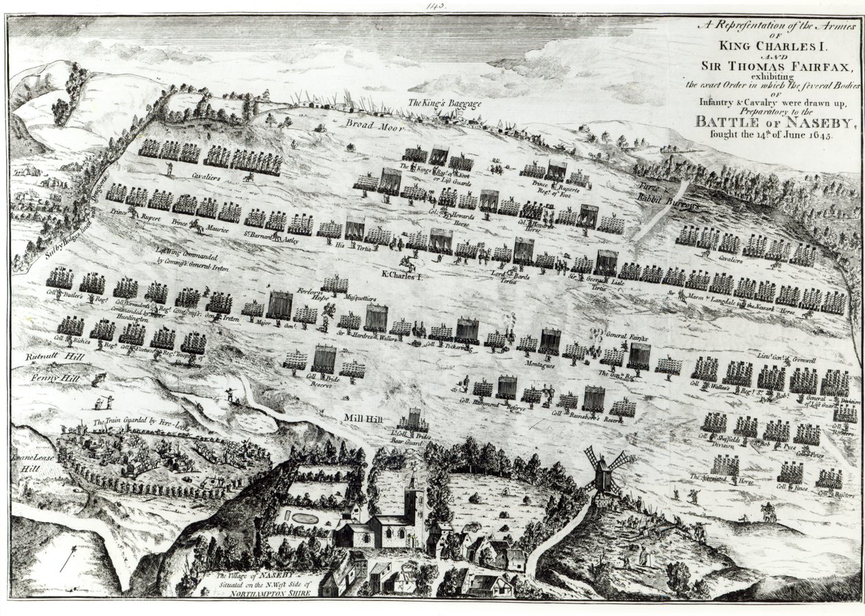 Forberedelse til slaget ved Naseby, utkjempet 14. juni 1645 publisert i 