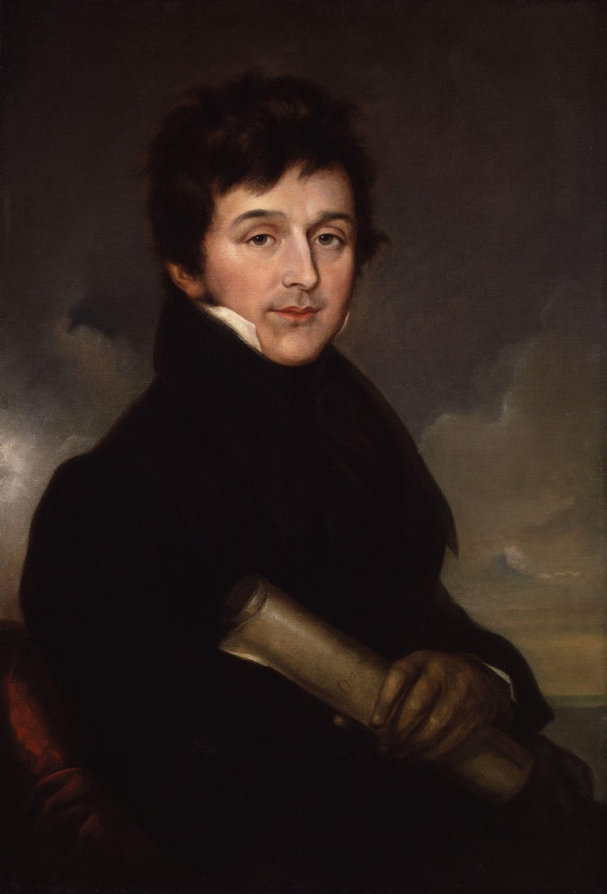 Portrett av komponisten Charles Edward Horn 1786-1849, ca 1825 av Stroely