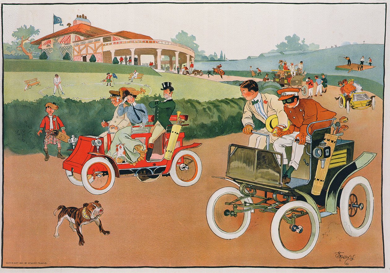 The Race from the Links, utgitt av Max Williams, trykt av R.A. Welcke, New York av Stuart Travis