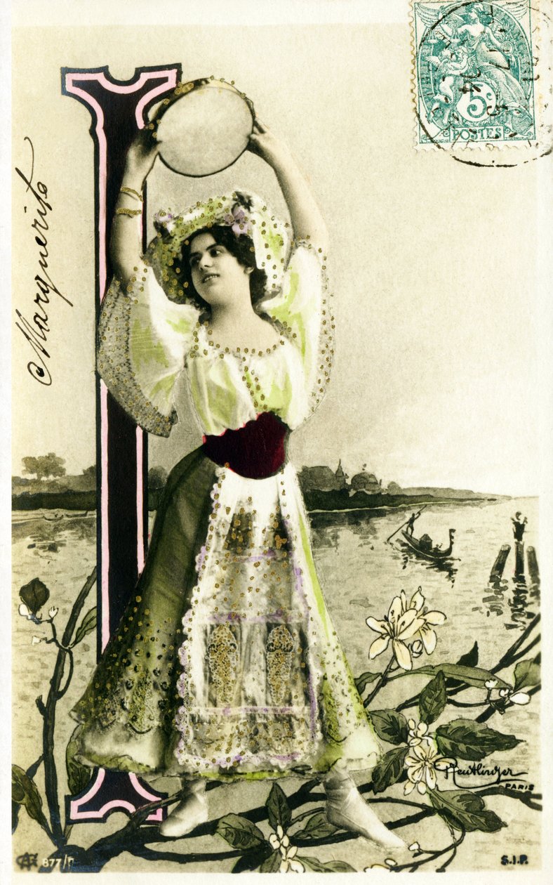 I : Mlle Fischer, kunstner fra 1900-tallet - AAlfabet i postkort av Studio Reutlinger