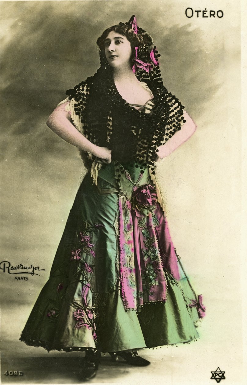 Det vakre Otero, postkort tidlig på 1900-tallet. (bilde) av Studio Reutlinger