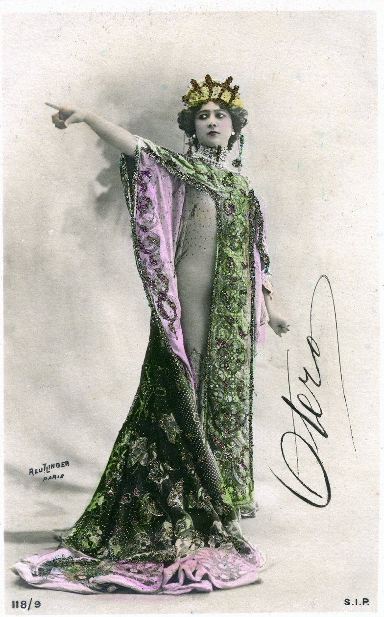 Det vakre Otero, postkort tidlig på 1900-tallet. (bilde) av Studio Reutlinger