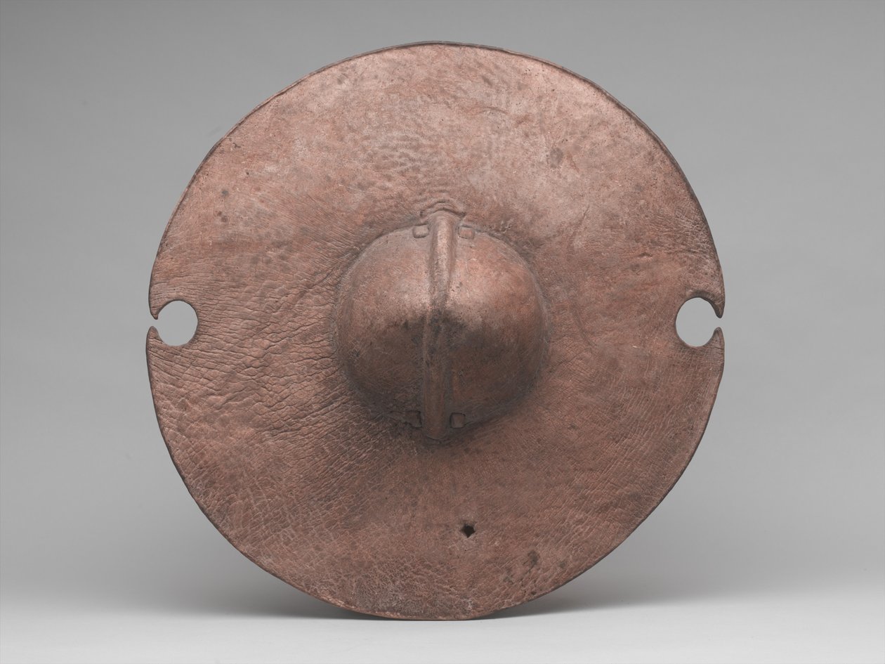 ‘Daraga’ eller skjold, ca. 1885 (flodhesthud) av Sudanese School