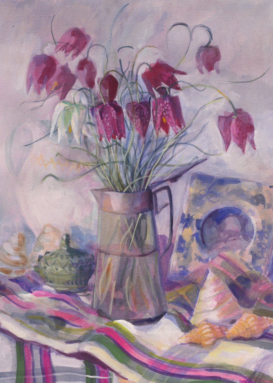Fritillaries, 1996, av Sue Wales