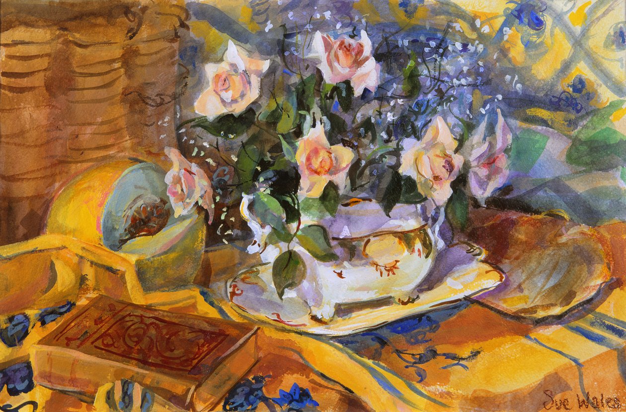 Rosa roser i Gayes rett, 1995, av Sue Wales