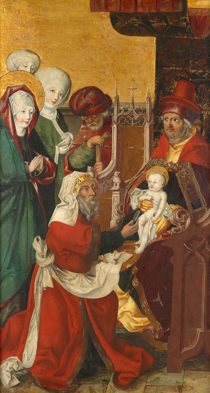 Kristi omskjæring (innvendig); Visitation Mary (eksteriør) av Südtiroler Maler