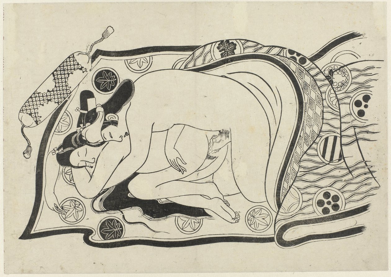 Erotisk show Hana ni Yosurukyo (serietittel) av Sugimura Jihei (attributed to)
