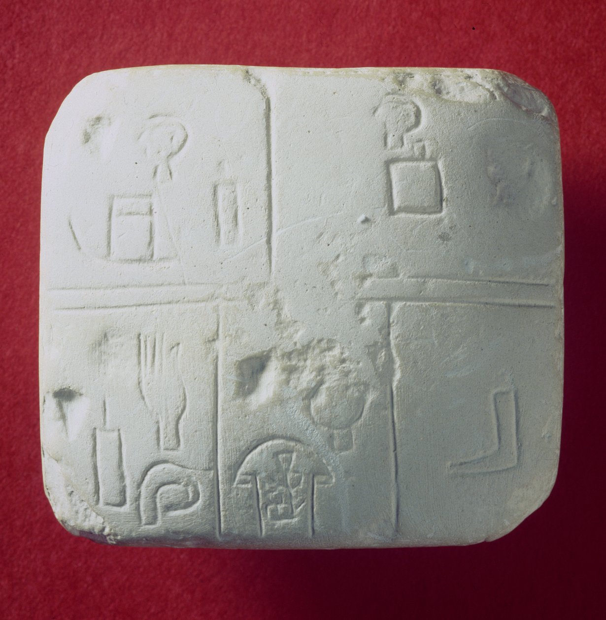Støpt av en kileskrift, sumerisk (gips) av Sumerian