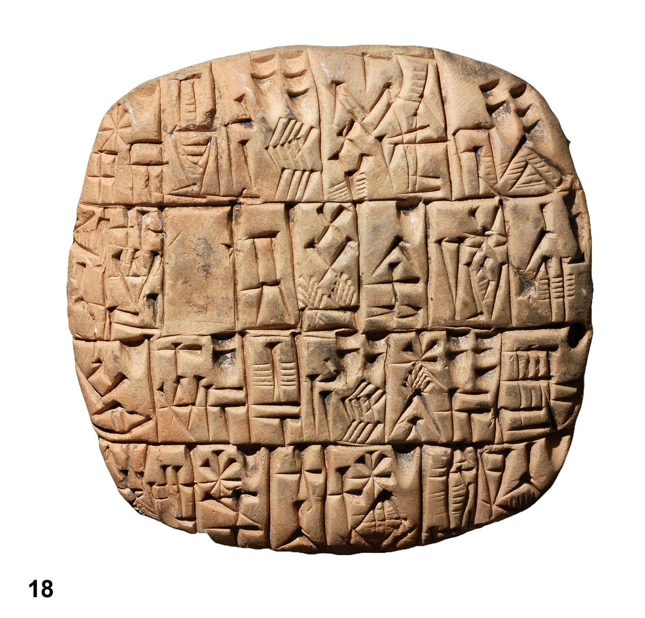 Tidlig sumerisk tablett (leire) av Sumerian